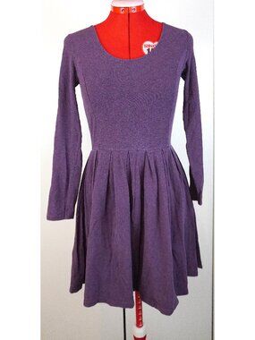 Aritzia (Talula) "Lambeth" Long-Sleeve Fit & Flare Mini Dress in "Cardamon"